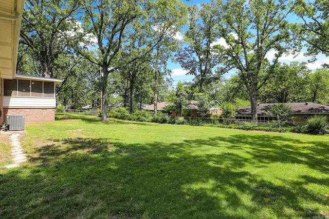 1913 Topf Rd, North Little Rock, AR 72116 - view of yard with a sunroom