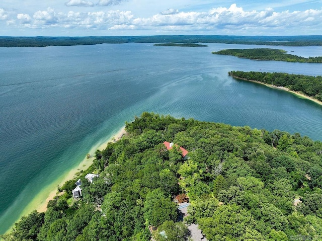1032 Nunis Dr, Heber Springs, AR 72543 - aerial view of a large body of water and a heavily wooded area