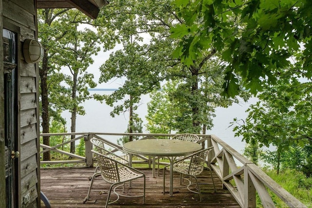 1032 Nunis Dr, Heber Springs, AR 72543 - view of wooden terrace