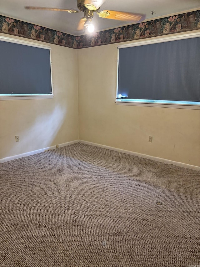 513 Joyce, Searcy, AR 72143 - empty room with carpet floors and ceiling fan