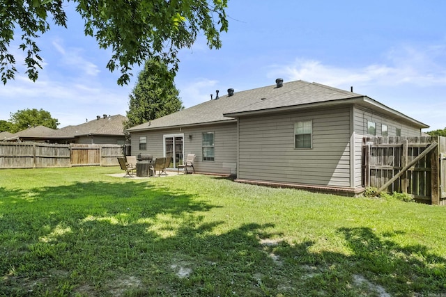 19 Mustang, Cabot, AR 72023 - rear view of house featuring a fenced backyard, a patio, and a shingled roof