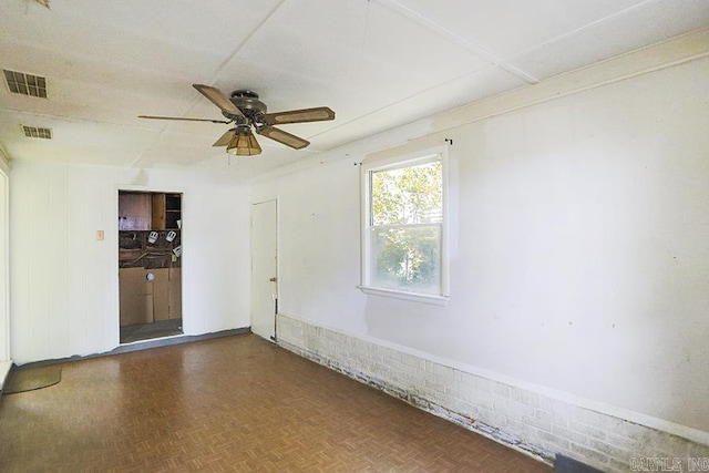 1810 N Mississippi, Little Rock, AR 72227 - empty room with ceiling fan