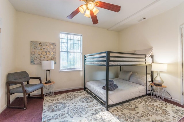4624 W 29th St, Little Rock, AR 72204 - carpeted bedroom featuring baseboards and a ceiling fan