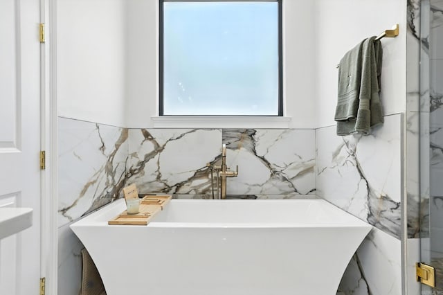 153 Caurel Cir, Little Rock, AR 72223 - full bath with tile walls and a freestanding bath
