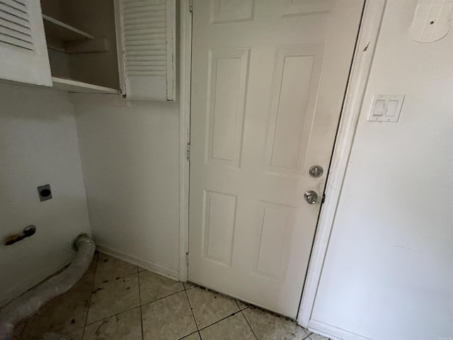 3806 Winterbrook Dr, Benton, AR 72015 - laundry room featuring hookup for an electric dryer and light tile patterned floors
