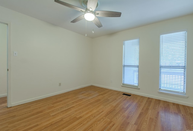 81 Stoneledge Dr, Maumelle, AR 72113 - empty room featuring light wood-style floors and ceiling fan