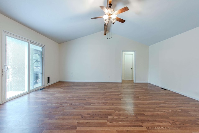 81 Stoneledge Dr, Maumelle, AR 72113 - empty room featuring wood finished floors and a ceiling fan