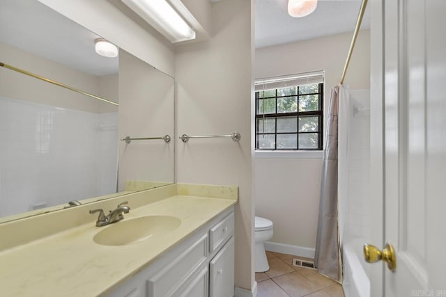 12605 Janelle Ct, Little Rock, AR 72205 - bathroom with vanity, tile patterned floors, and shower / tub combo