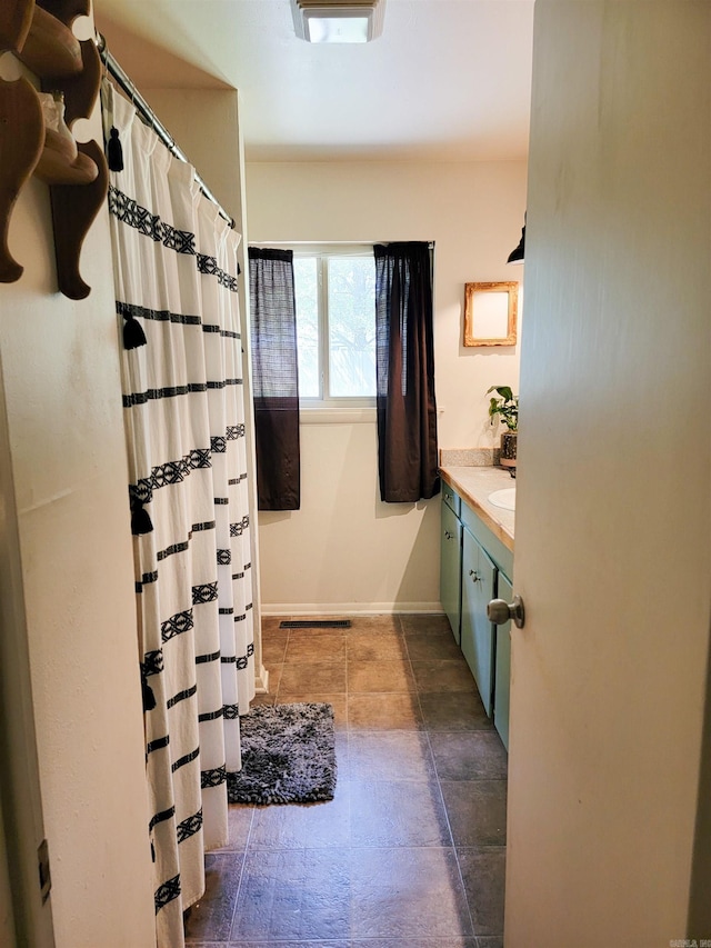 1209 Cole Ave, Mena, AR 71953 - bathroom with vanity and a shower with curtain