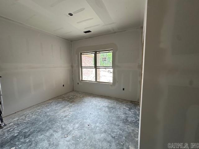 13423 Teton Dr, Little Rock, AR 72211 - empty room with unfinished concrete flooring