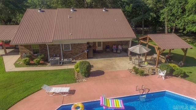 85 Linder Rd, Greenbrier, AR 72058 - view from above of property featuring a pool