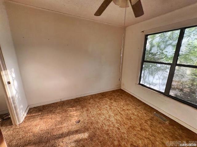 6430 Park Ave, Hot Springs, AR 71901 - carpeted spare room with plenty of natural light and a ceiling fan
