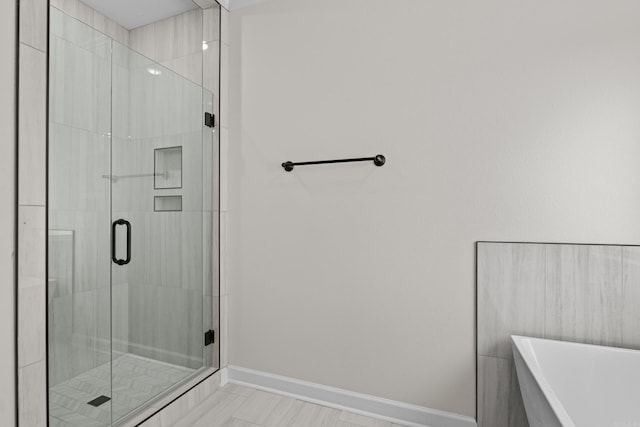 7213 Stonehenge Dr, Sherwood, AR 72120 - full bath featuring a soaking tub and a stall shower