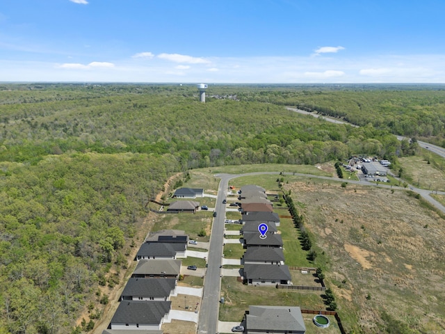 7213 Stonehenge Dr, Sherwood, AR 72120 - aerial view of property and surrounding area featuring a forest