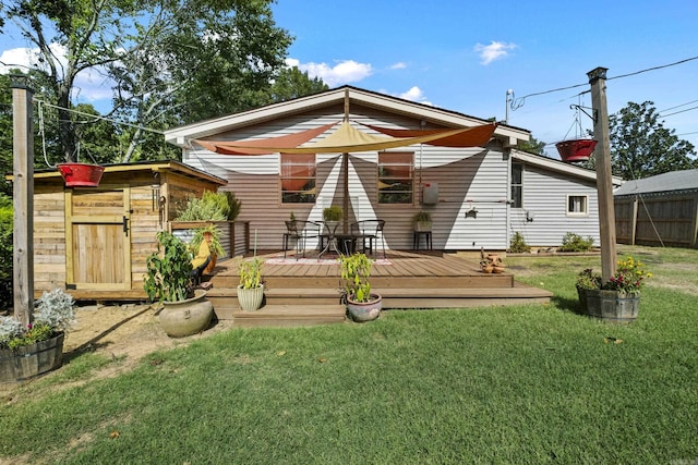 4005 W Berkley Dr, North Little Rock, AR 72118 - rear view of house with a deck