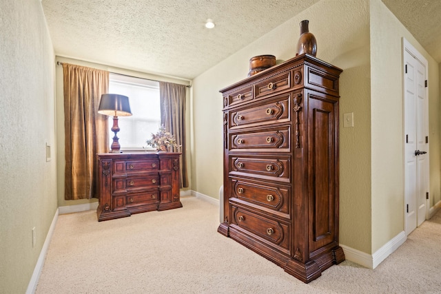 410 E Green St, Morrilton, AR 72110 - detailed view of carpet, a textured ceiling, and a textured wall