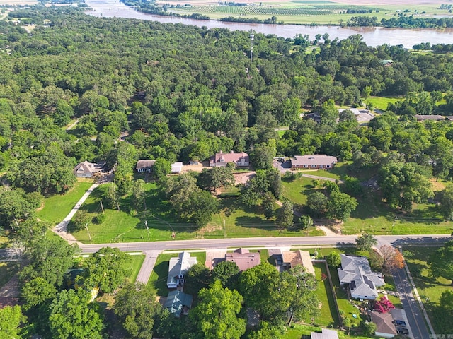 410 E Green St, Morrilton, AR 72110 - aerial view of property and surrounding area featuring a nearby body of water