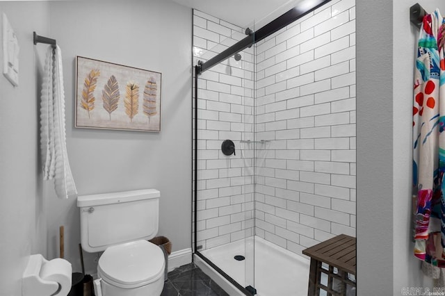 501 Belvedere Unit C-6, Hot Springs, AR 71901 - bathroom with a stall shower and baseboards