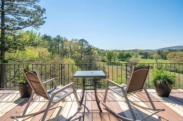 501 Belvedere Unit C-6, Hot Springs, AR 71901 - view of wooden deck