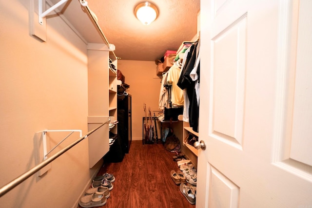 202 Plum Dr, Austin, AR 72007 - walk in closet featuring dark wood-style floors