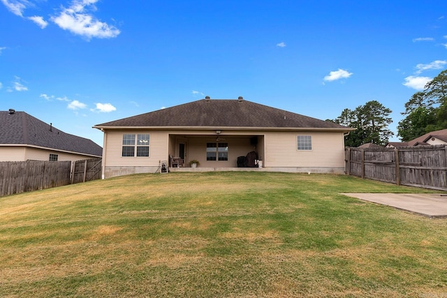 2104 Magna Carta Ln, Bryant, AR 72022 - back of property with a patio and a fenced backyard