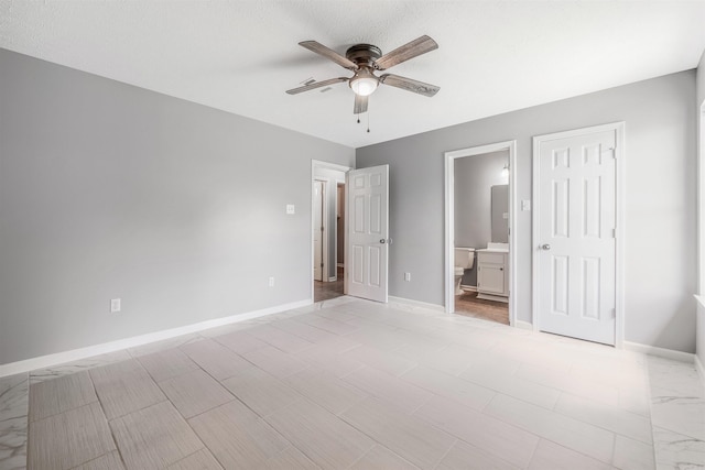 1465 Pyramid Dr, Conway, AR 72034 - unfurnished bedroom with ensuite bath and ceiling fan