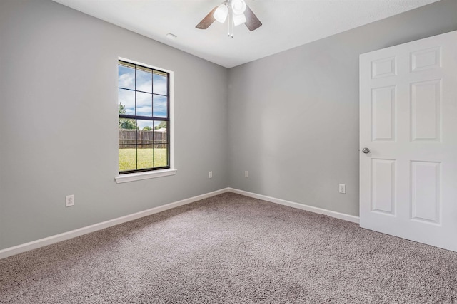 1465 Pyramid Dr, Conway, AR 72034 - carpeted spare room with a ceiling fan and baseboards