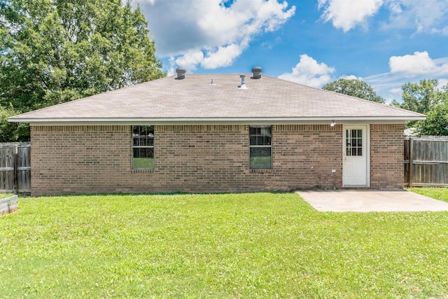 1465 Pyramid Dr, Conway, AR 72034 - back of property featuring a patio area, roof with shingles, and brick siding