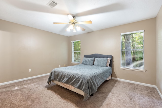 1410 Pyramid Dr, Conway, AR 72032 - bedroom with carpet floors and a ceiling fan