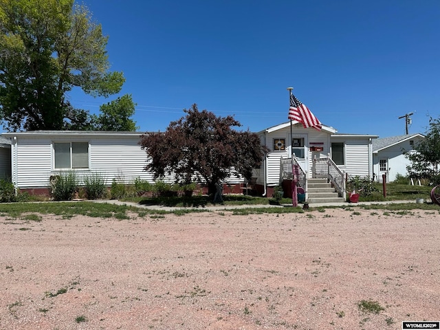 view of front of property