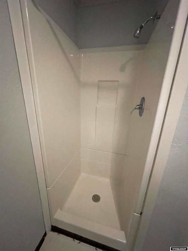 bathroom featuring walk in shower