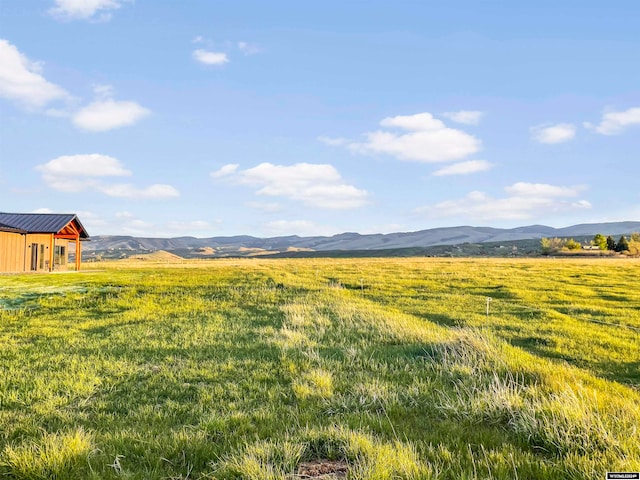 property view of mountains with a rural view