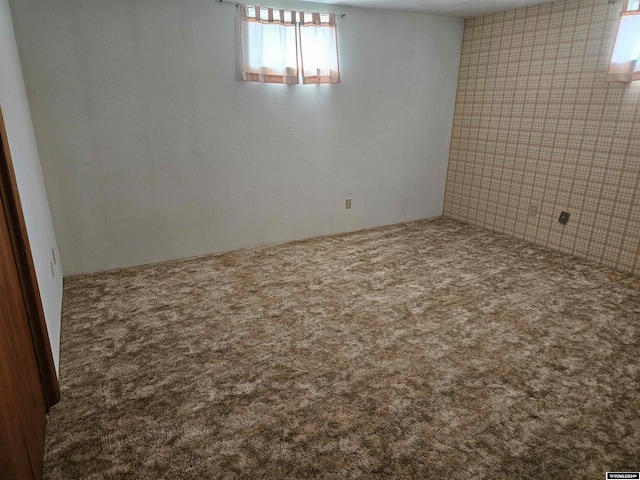 view of carpeted empty room