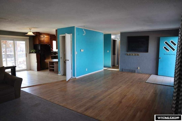 interior space featuring light tile flooring