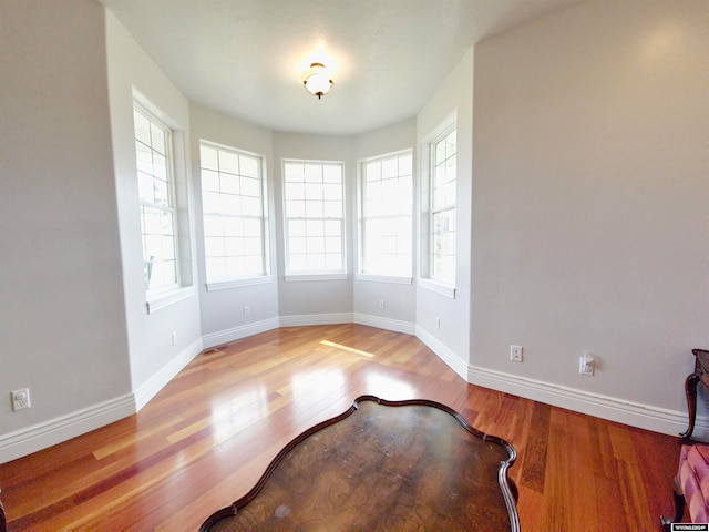 dining room with light wood-type flooring