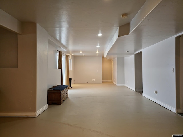 view of basement