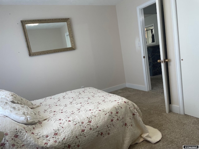 bedroom featuring carpet floors