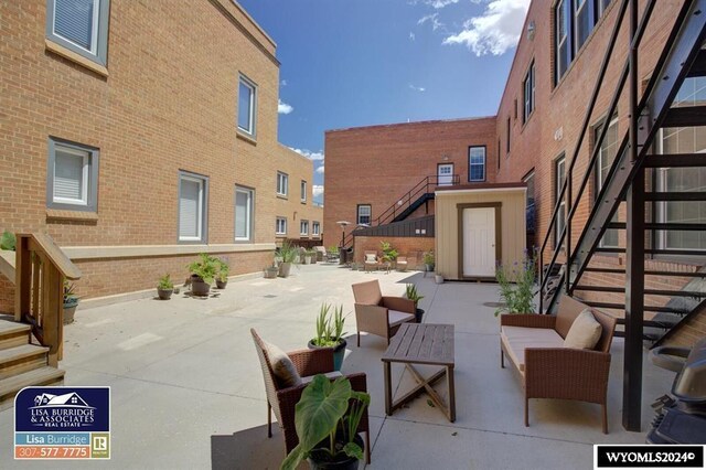 view of patio / terrace featuring outdoor lounge area