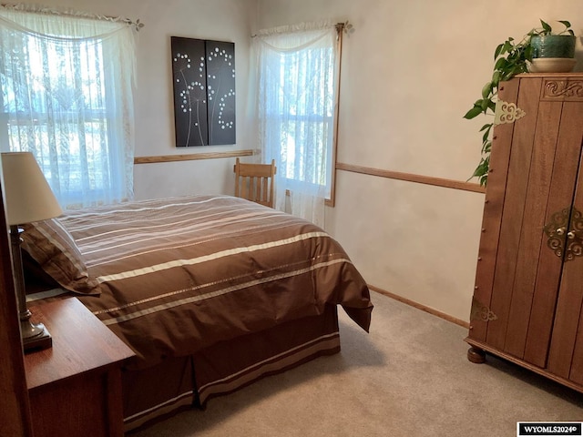 bedroom featuring carpet floors