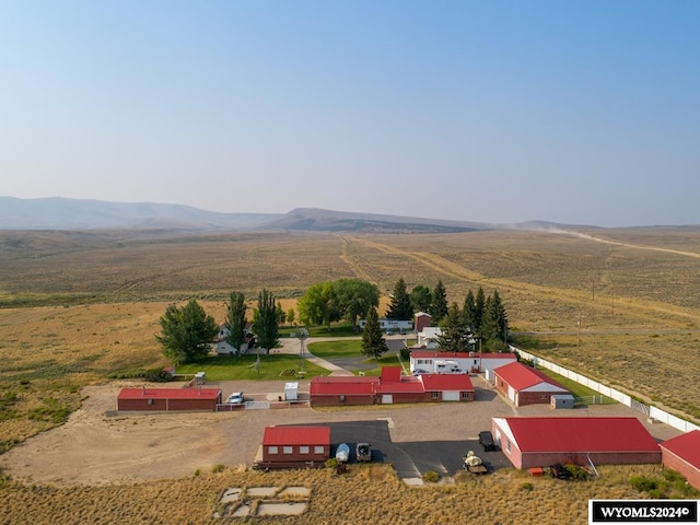 aerial view with a rural view and a mountain view