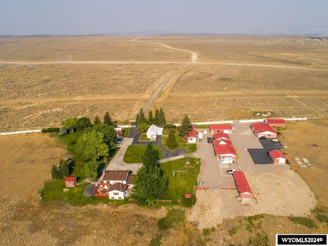 bird's eye view with a rural view