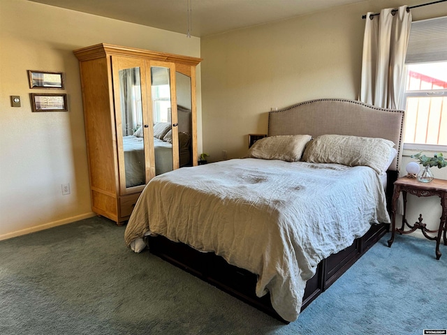 bedroom with carpet floors