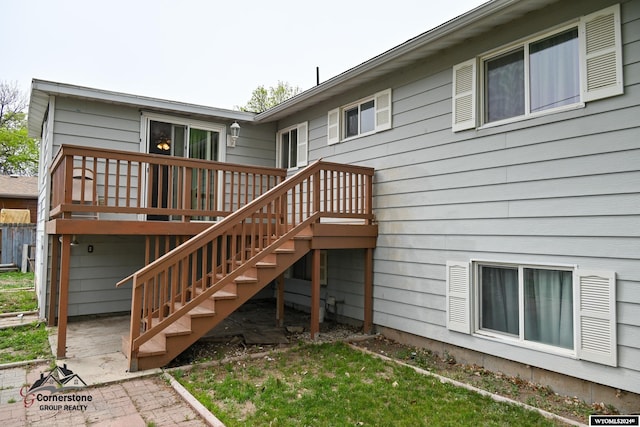 view of rear view of property