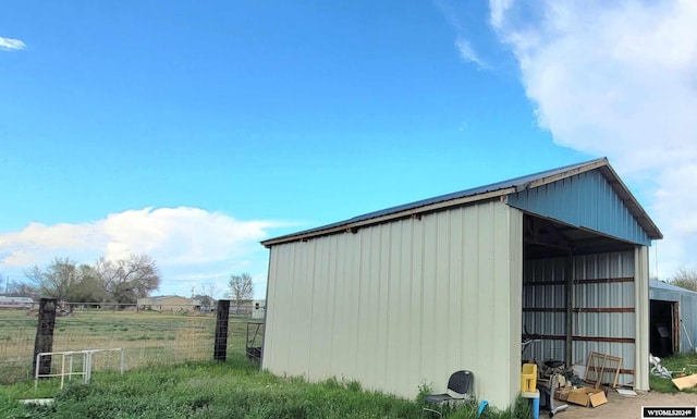 view of outdoor structure