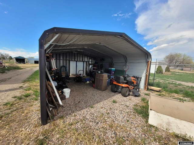 view of outdoor structure featuring a carport