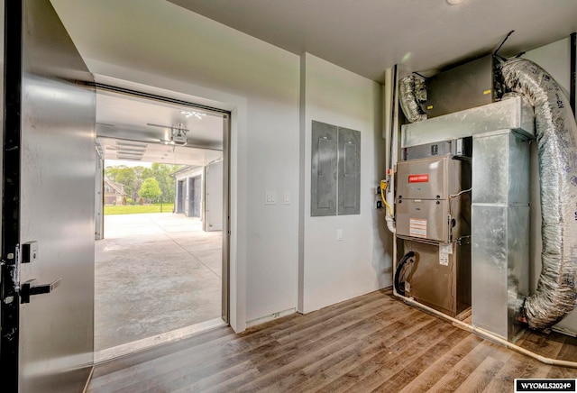 interior space featuring hardwood / wood-style flooring