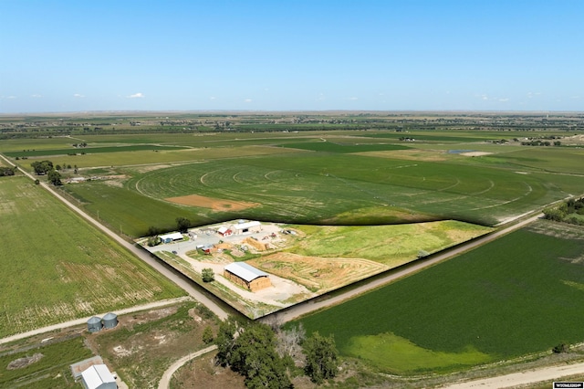 drone / aerial view featuring a rural view