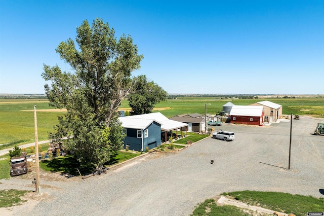 drone / aerial view featuring a rural view