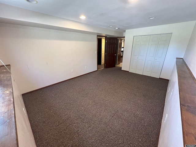4012 Prestwick Pl, Riverton, WY 82501 - unfurnished bedroom with carpet flooring, recessed lighting, and a closet