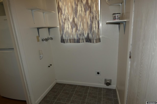 laundry area featuring electric dryer hookup and hookup for a washing machine